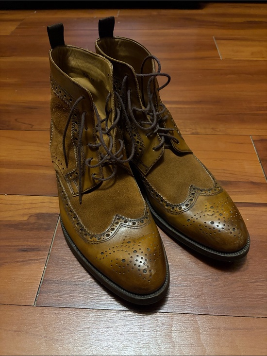 Gino Bianchi Brown Leather Suede Boots Mens Sz 43 main image 7